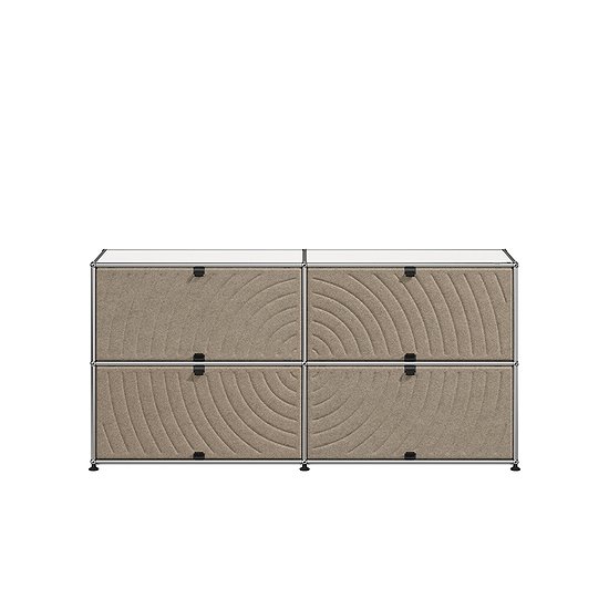USM Haller Sideboard, Reinweiss, taupe (QS M68)